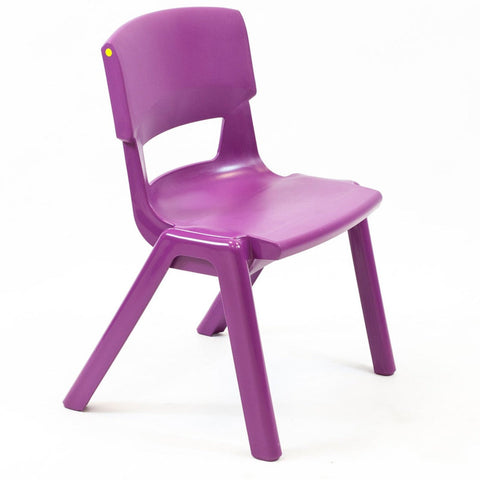 Postura+ One Piece Chair (Ages 6-7)-Chairs-Classroom Chairs, Seating, Wellbeing Furniture-Grape Crush-Learning SPACE