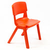 Postura+ One Piece Chair (Ages 6-7)-Chairs-Classroom Chairs, Seating, Wellbeing Furniture-Poppy Red-Learning SPACE