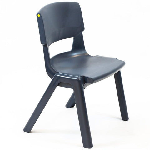 Postura+ One Piece Chair (Ages 6-7)-Chairs-Classroom Chairs, Seating, Wellbeing Furniture-Slate Grey-Learning SPACE