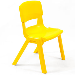 Postura+ One Piece Chair (Ages 6-7)-Chairs-Classroom Chairs,KI Europe,Seating,Wellbeing Furniture-Sun Yellow-PosturaOP3-Sun Yellow-Learning SPACE