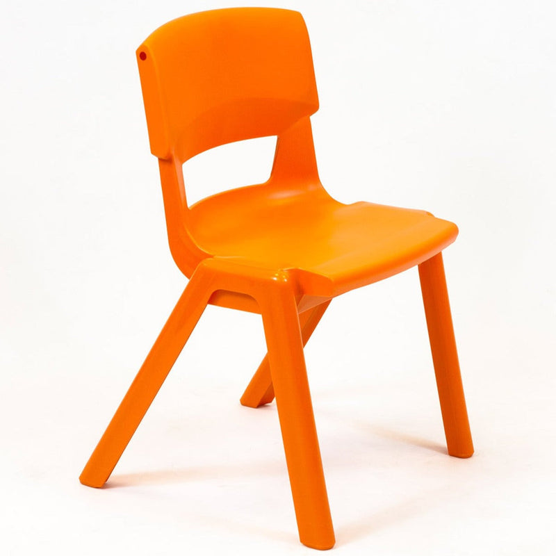 Postura+ One Piece Chair (Ages 8-10), Tangerine Fizz Learning SPACE