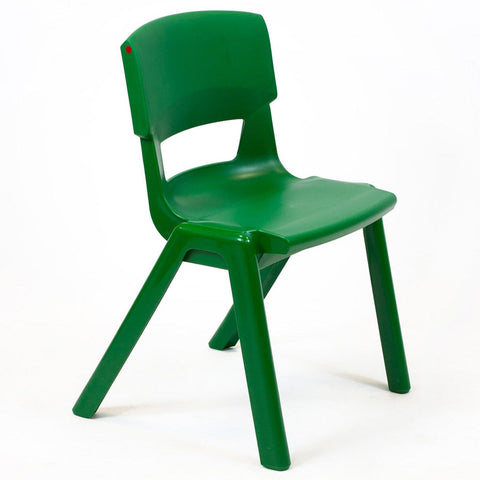 Postura+ One Piece Chair (Ages 8-10)-Classroom Chairs, Seating, Wellbeing Furniture-Forest Green-Learning SPACE