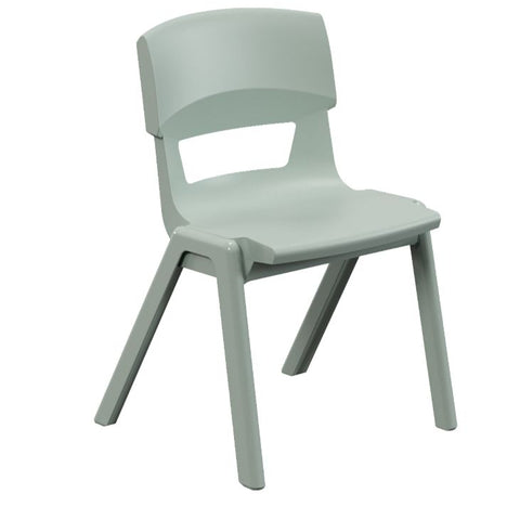 Postura+ One Piece Chair (Ages 8-10)-Classroom Chairs, Seating, Wellbeing Furniture-Hazy Jade-Learning SPACE