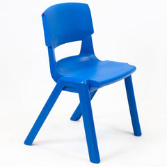 Postura+ One Piece Chair (Ages 8-10)-Classroom Chairs,Dropship,KI Europe,Postura,Seating,Wellbeing Furniture-Ink Blue-PosturaOP4-Ink Blue-Learning SPACE