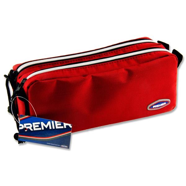 Premier Twin Zip Pencil Case Bold - 3 Assorted Colours, Learning SPACE