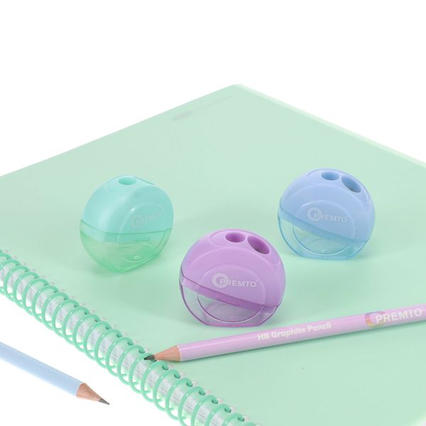 Premto Pastel Twin Hole Sharpener, Learning SPACE