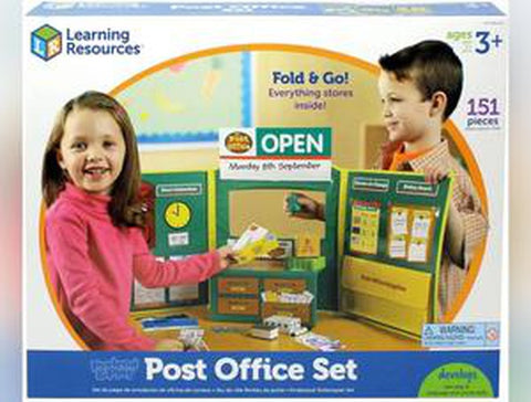 Pretend & Play® Post Office Set-Pretend Play-Calmer Classrooms,Early Years Maths,Games & Toys,Helps With,Imaginative Play,Kitchens & Shops & School,Learning Resources,Life Skills,Maths,Money,Pocket money,Primary Games & Toys,Primary Maths,Role Play,Stock-Learning SPACE