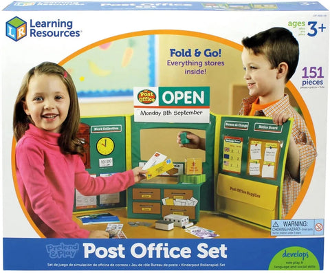 Pretend & Play® Post Office Set-Pretend Play-Calmer Classrooms,Early Years Maths,Games & Toys,Helps With,Imaginative Play,Kitchens & Shops & School,Learning Resources,Life Skills,Maths,Money,Pocket money,Primary Games & Toys,Primary Maths,Role Play,Stock-Learning SPACE