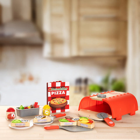 Pretendables Pizza Oven Set-Early years Games & Toys, Fat Brain Toys, Games & Toys, Gifts For 3-5 Years Old, Kitchens & Shops & School, Play Food, Play Kitchen Accessories, Pretend play, Role Play-Learning SPACE