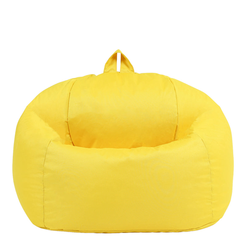 Primary Size Bean Bag Chair - With Back Support, Yellow Learning SPACE