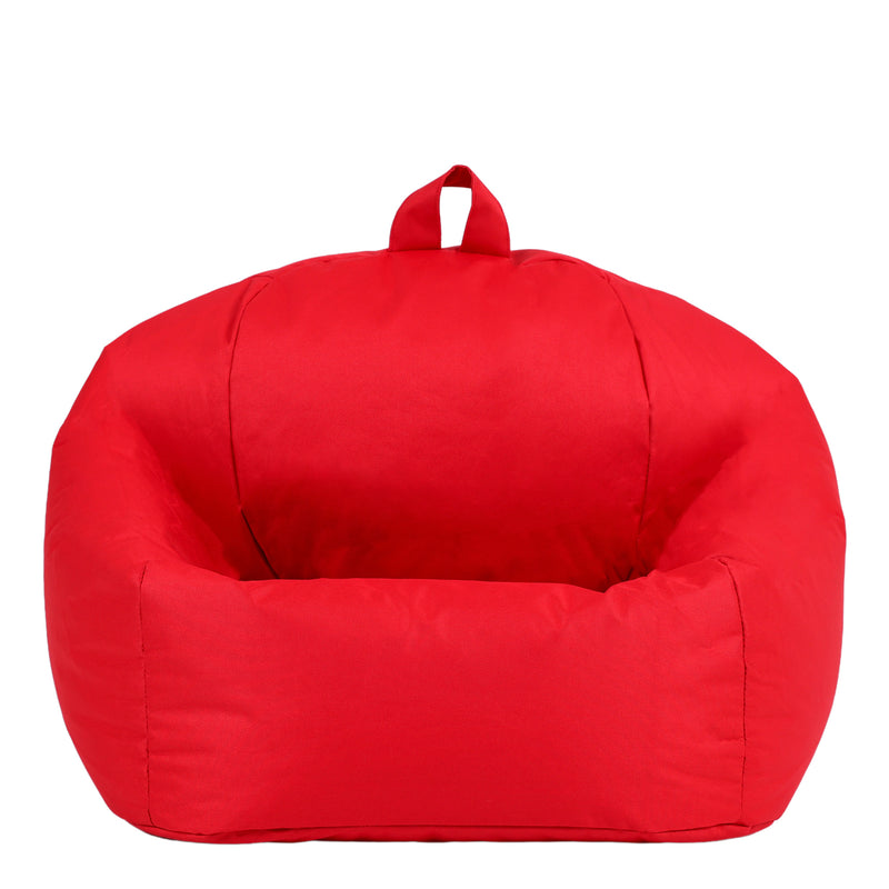 Primary Size Bean Bag Chair - With Back Support, Red Learning SPACE