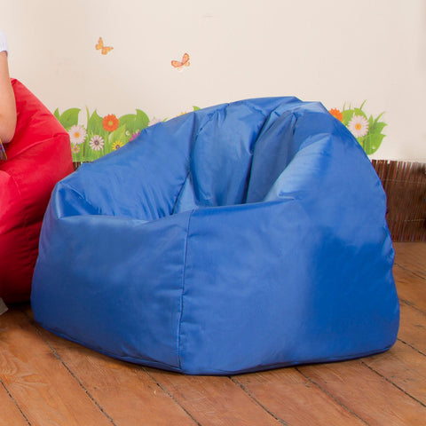 Primary Size Bean Bag Chair - With Back Support-Bean Bags,Bean Bags & Cushions,Eden Learning Spaces,Matrix Group,Nurture Room,Wellbeing Furniture-Blue-ED1TUBMOD013-Learning SPACE