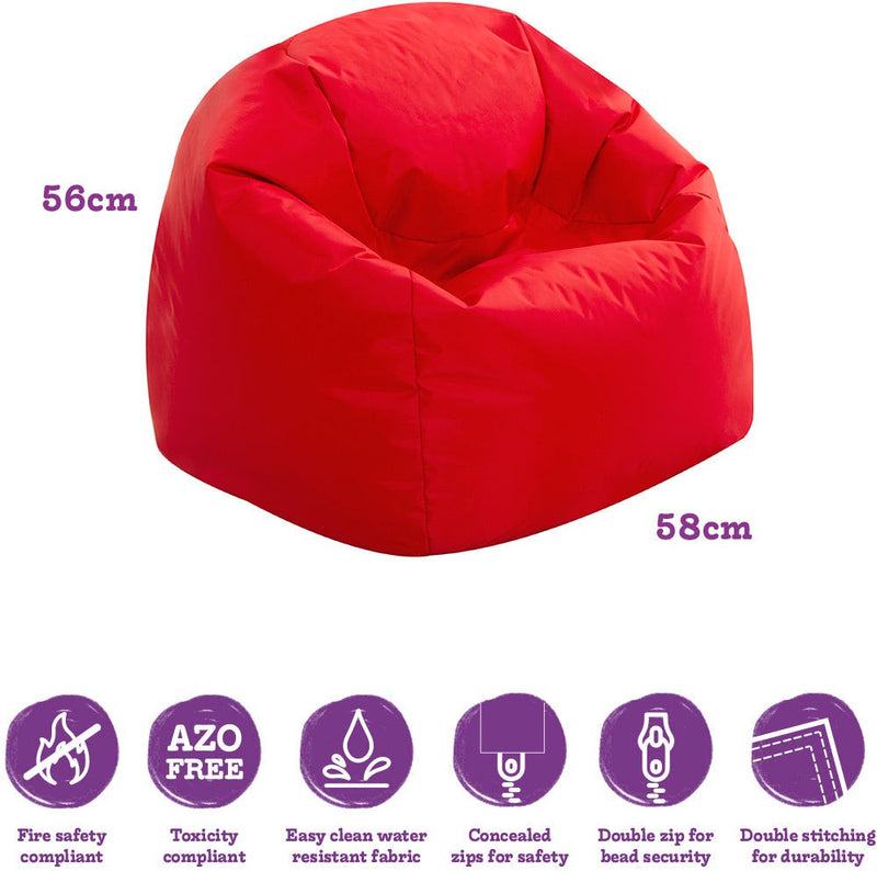 Primary Size Bean Bag Chair - With Back Support, Learning SPACE
