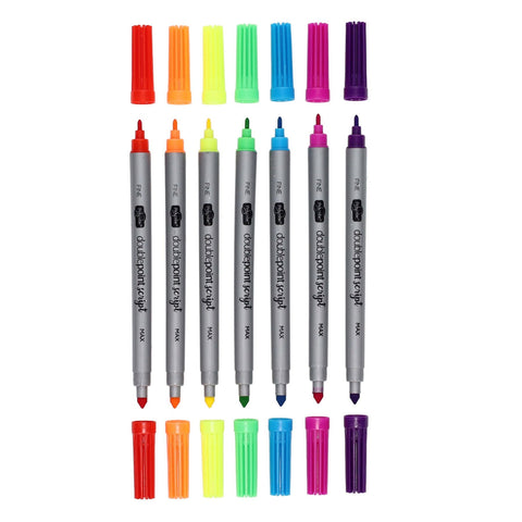 ProScribe Double-Sided Thick/Thin Markers – Pack of 12-Art Materials,Arts & Crafts,Drawing & Easels,Early Arts & Crafts,Premier Office,Primary Arts & Crafts-Learning SPACE