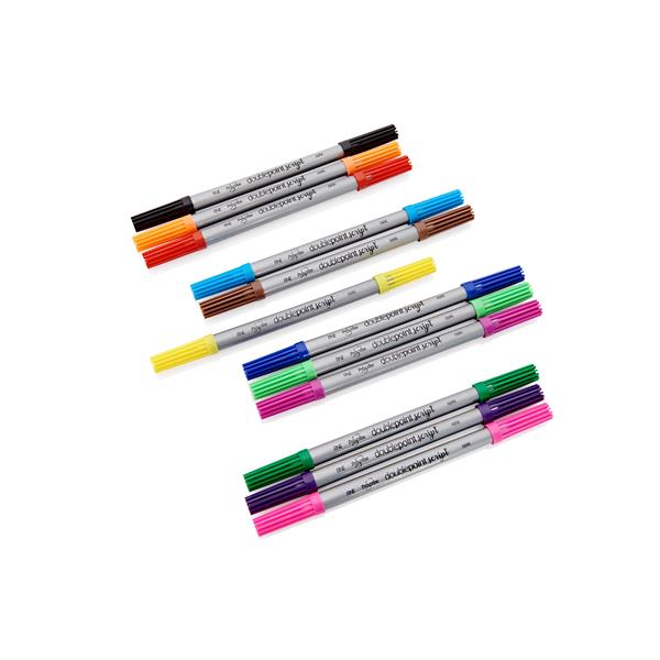 ProScribe Double-Sided Thick/Thin Markers – Pack of 12, Learning SPACE
