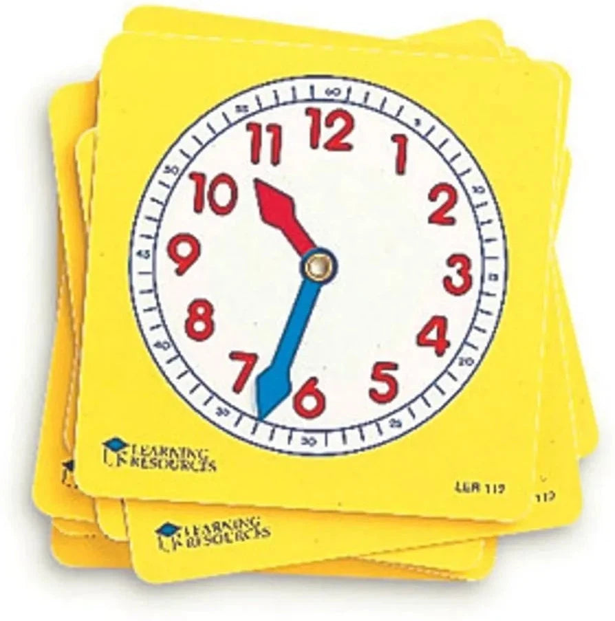 Pupil Clock Dials (Set of 10)-Calmer Classrooms, Classroom Packs, Helps With, Learning Activity Kits, Learning Resources, Life Skills, Maths, Primary Maths, Stock, Time-Learning SPACE