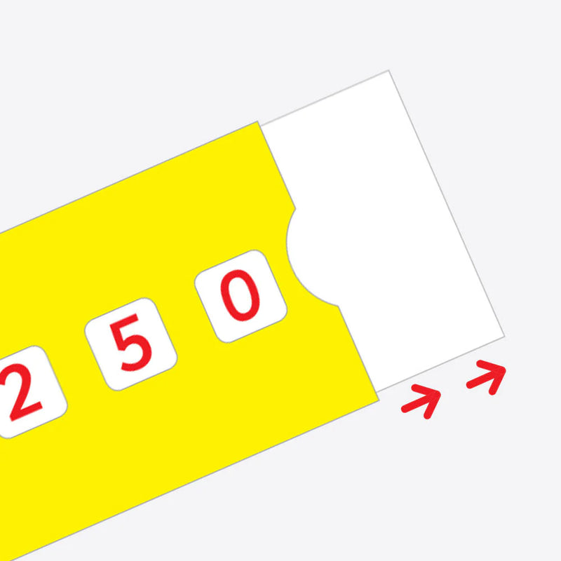 Pupil Decimal Sliding lines Pack of 30, Learning SPACE