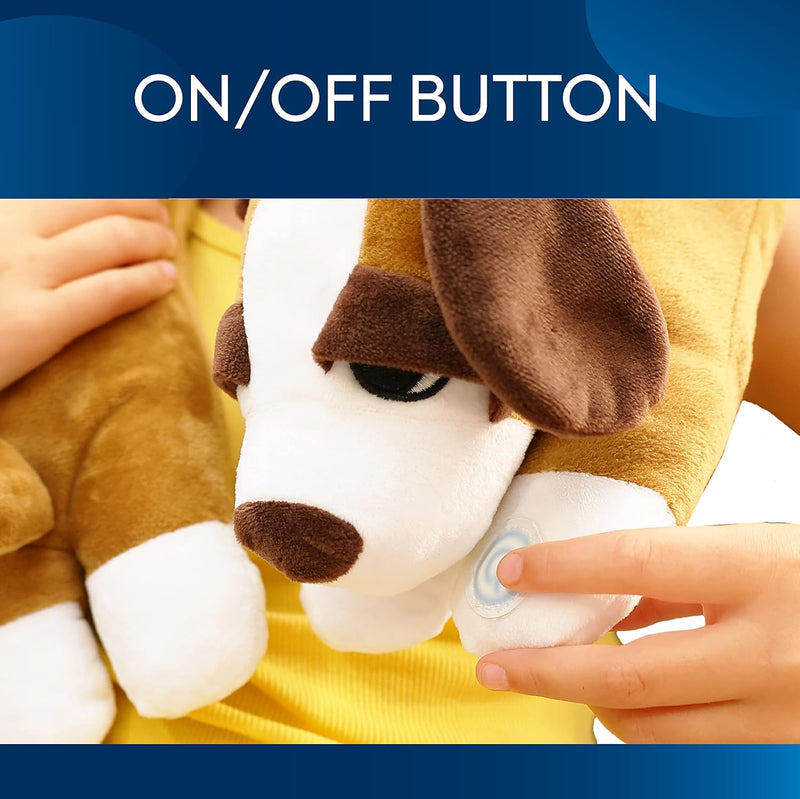 Puppy Vibrating Neck Pillow - Soothing Sensory Comfort by Bouncyband®, Learning SPACE
