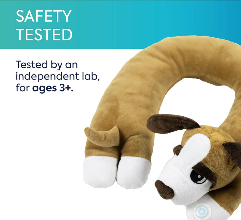 Puppy Vibrating Neck Pillow - Soothing Sensory Comfort by Bouncyband®, Learning SPACE
