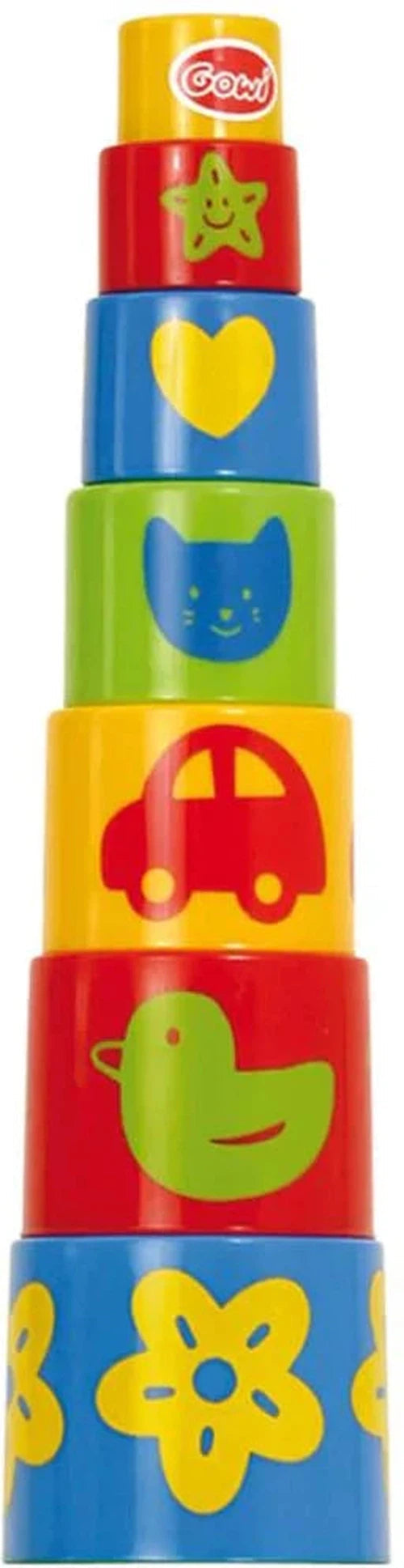 Pyramid Stacker - Coloured Stacking Blocks, Learning SPACE