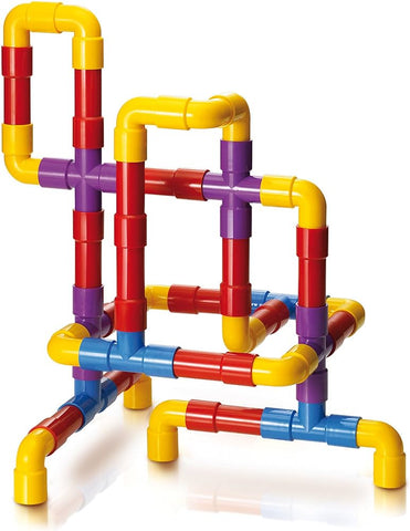 Quercetti Tube Building and Linking Toy-Building Blocks,Creative Thinking,Engineering & Construction,Fine Motor Skills,Quercetti,Spatial Awareness-Learning SPACE