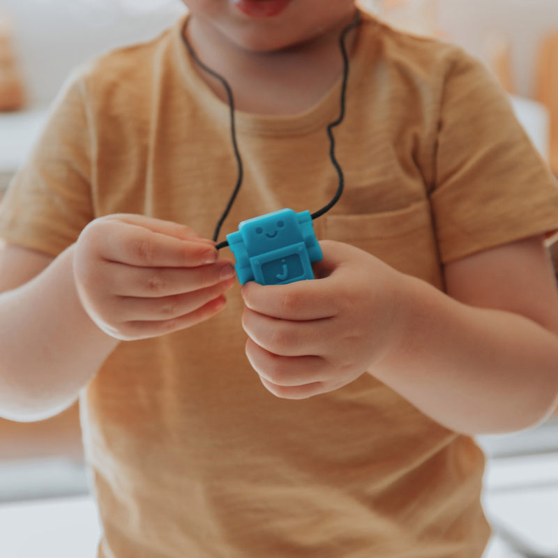 Jellystone Designs Robot Pendant - School Blue, Learning SPACE