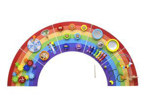 Rainbow Activity Wall Panels-Arts & Crafts-Additional Need,Dropship,Fine Motor Skills,Helps With,Maths,Nursery,Primary Maths,Rainbow Theme Sensory Room,SCOTEXCEL,Sensory Wall Panels & Accessories,Shape & Space & Measure,Strength & Co-Ordination,Viga Activity Wall Panel-Learning SPACE