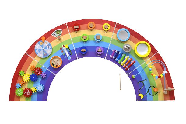 Rainbow Activity Wall Panels-Arts & Crafts-Additional Need,Fine Motor Skills,Helps With,Maths,Primary Maths,Rainbow Theme Sensory Room,Sensory Wall Panels & Accessories,Shape & Space & Measure,Strength & Co-Ordination,Viga Activity Wall Panel-Learning SPACE