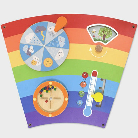 Rainbow Activity Wall Panels-Arts & Crafts-Additional Need,Fine Motor Skills,Helps With,Maths,Primary Maths,Rainbow Theme Sensory Room,Sensory Wall Panels & Accessories,Shape & Space & Measure,Strength & Co-Ordination,Viga Activity Wall Panel-Learning SPACE