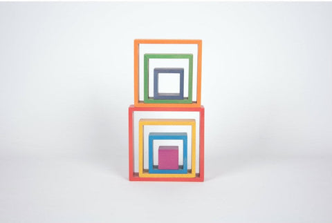 Rainbow Architect Stacking Squares - Pk7 - Great For Montessori And Nurture Rooms-Additional Need,Building Blocks,Fine Motor Skills,Gifts For 2-3 Years Old,Gifts For 3-5 Years Old,Gifts for 5-7 Years Old,Gifts for 8+,Helps With,Maths,Memory Pattern & Sequencing,Nurture Room,Primary Maths,Shape & Space & Measure,Stacking Toys & Sorting Toys,Stock,Teenage & Adult Sensory Gifts,TickiT-Learning SPACE