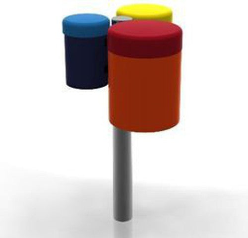 Rainbow Bongos - Sensory Garden Musical Instruments, Learning SPACE
