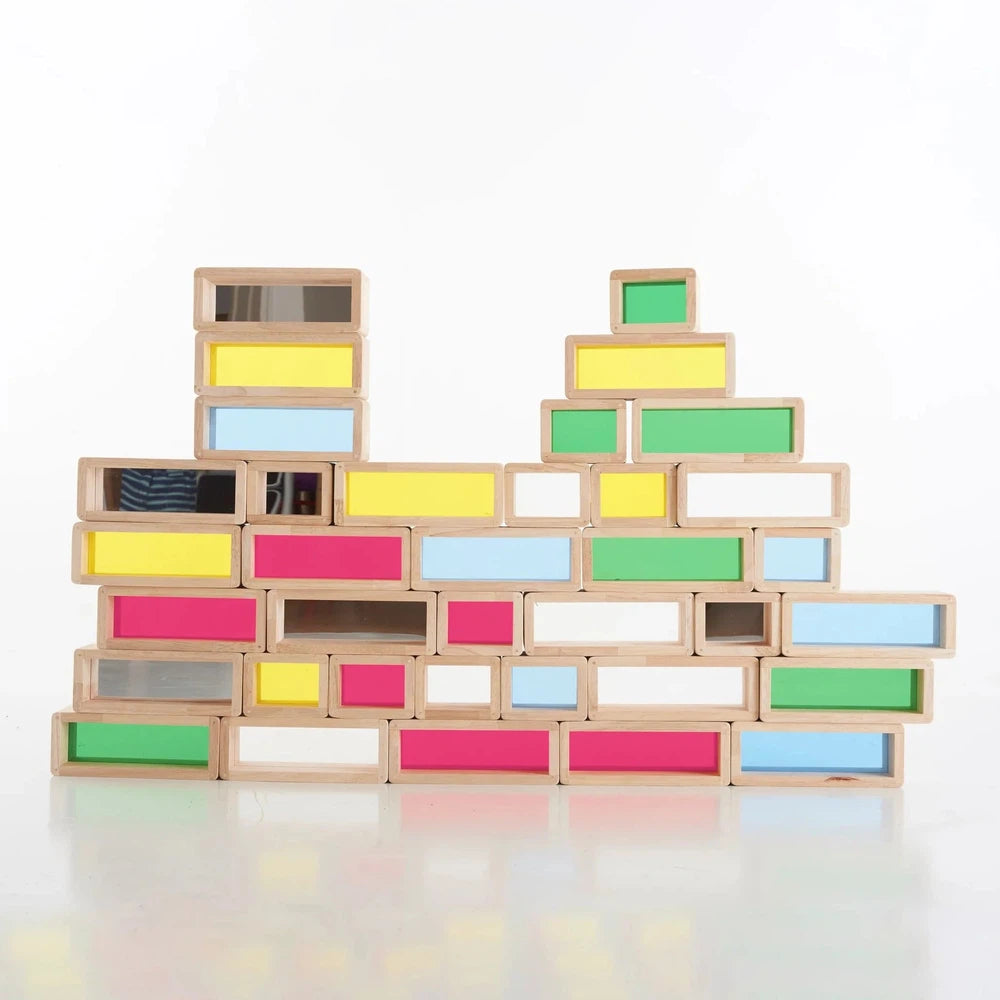 Rainbow Bricks - Pk36-AllSensory,Building Blocks,Engineering & Construction,Farms & Construction,Helps With,Imaginative Play,Light Box Accessories,Nurture Room,S.T.E.M,Sensory Seeking,Stacking Toys & Sorting Toys,Stock,TickiT,Visual Sensory Toys-Learning SPACE