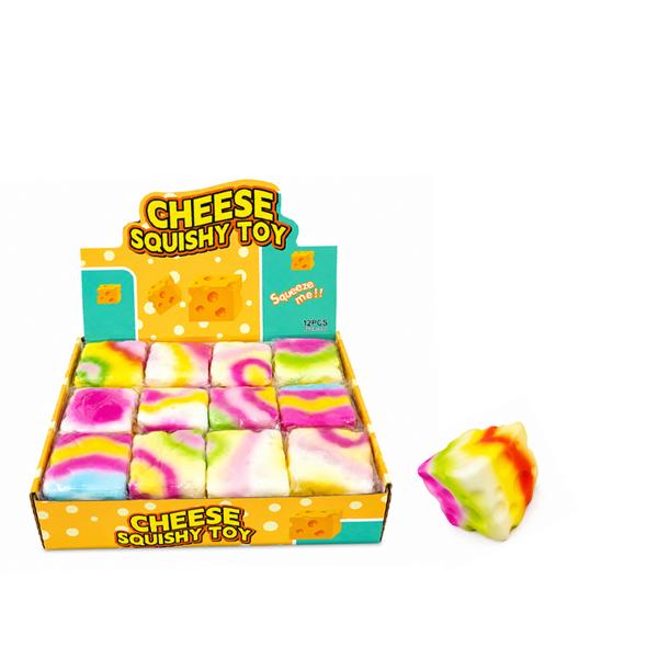 Rainbow Cheese Squishy Toy, Learning SPACE