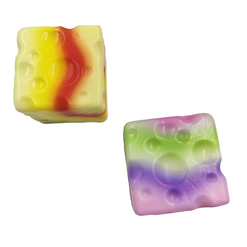 Rainbow Cheese Squishy Toy, Learning SPACE