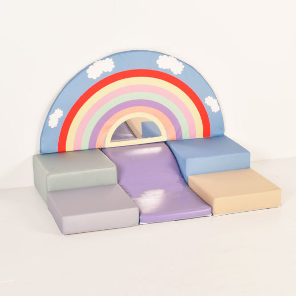 Rainbow Explorer Toddler Soft Play Set, Learning SPACE