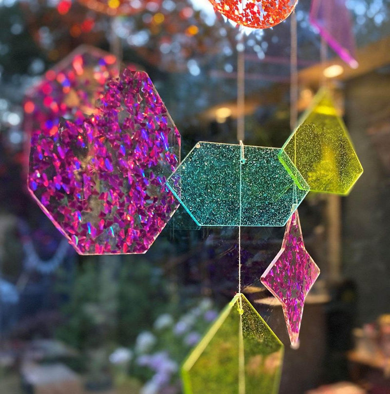 Rainbow Glitter Shapes - Mood Shape Accessory, Arts & Crafts Learning SPACE
