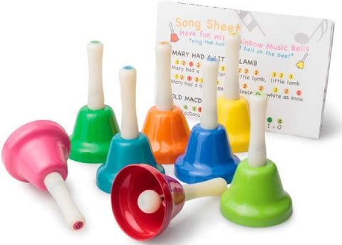 Rainbow Music Bells - Children's Musical Instruments-Classroom Packs,Early Years Musical Toys,Music,Primary Music,Sound Equipment,Stock,Tobar Toys-Learning SPACE
