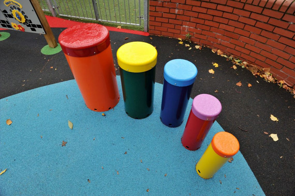 Rainbow Sambas - Sensory Garden Musical Instruments-Dropship,Drums,Matrix Group,Music,Outdoor Musical Instruments,Playground Equipment,Primary Music,Sensory Garden-Ground Fixed-LSPPRDG-Learning SPACE