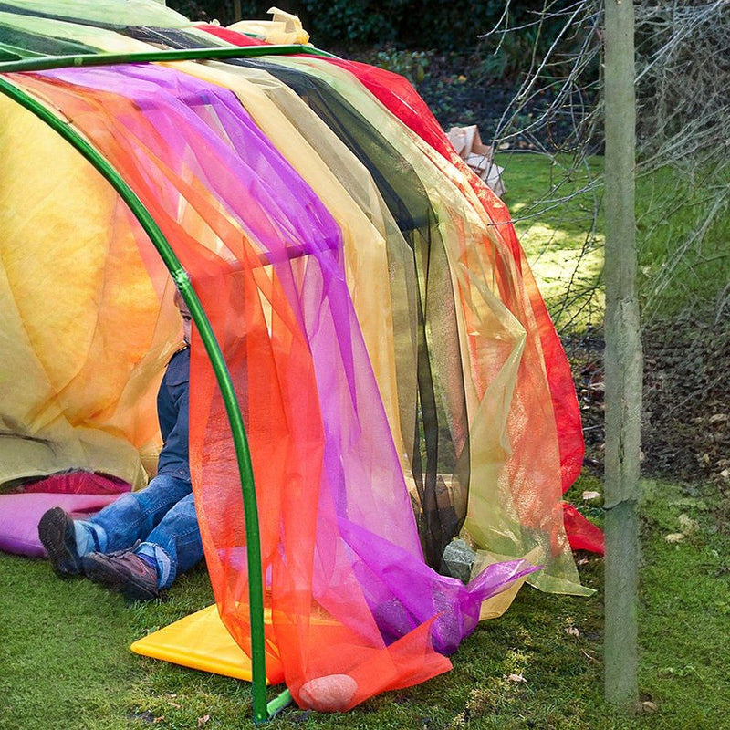 Rainbow Sheer Fabric - 6 Rolls, Fabric Learning SPACE