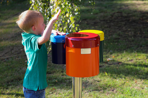 Rainbow Trio Ensemble - Sensory Garden Musical Instruments-Matrix Group,Music,Outdoor Musical Instruments,Primary Music,Sensory Garden,Sound,Strength & Co-Ordination-Learning SPACE