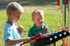 Rainbow Trio Ensemble - Sensory Garden Musical Instruments-Matrix Group,Music,Outdoor Musical Instruments,Primary Music,Sensory Garden,Sound,Strength & Co-Ordination-Learning SPACE