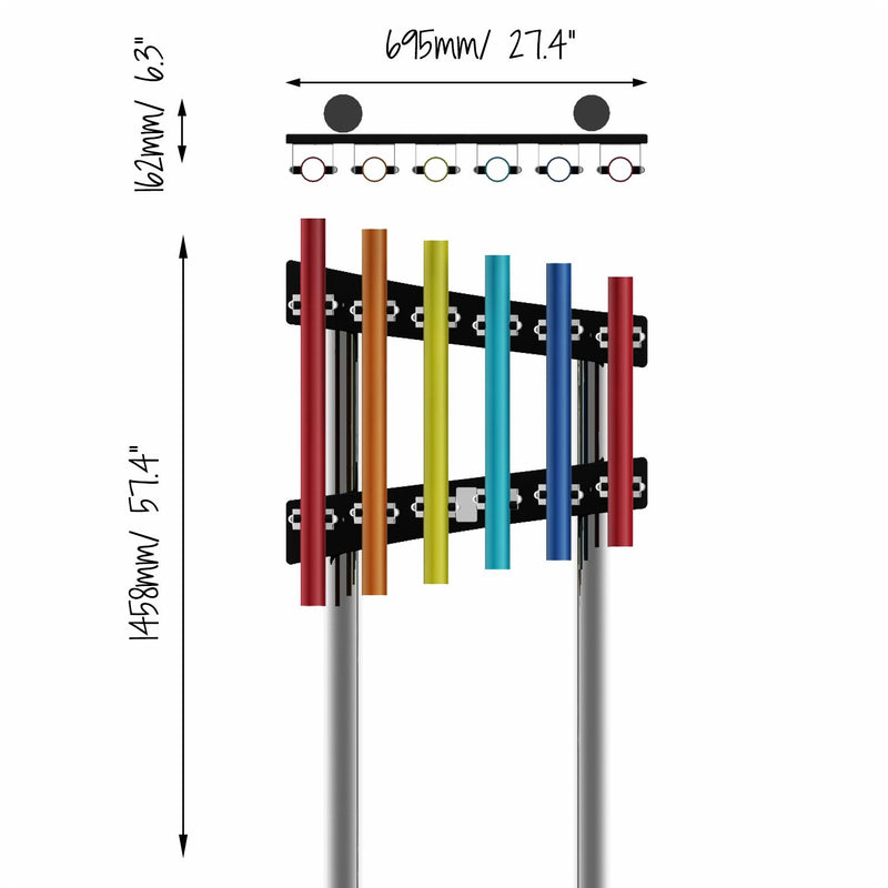 Rainbow Trio Ensemble - Sensory Garden Musical Instruments, Learning SPACE