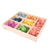 Rainbow Wooden Super Set + Wooden Sorting Tray (7- Way), Learning SPACE