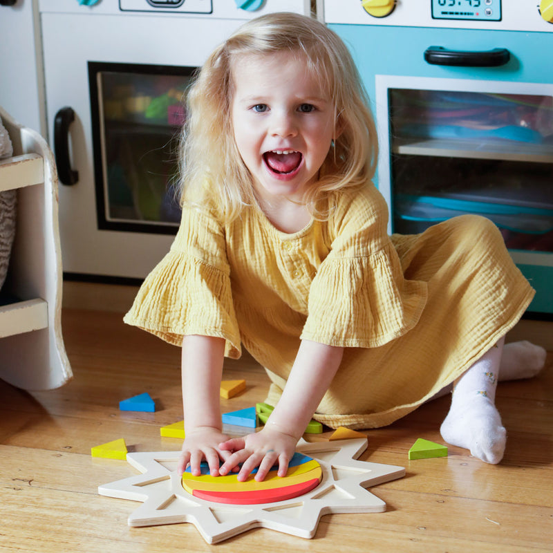 Rainbow in the Sun Puzzle, Puzzles Learning SPACE