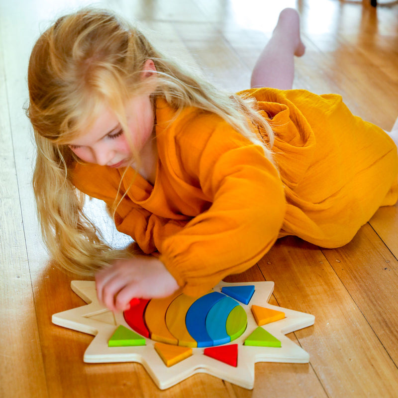 Rainbow in the Sun Puzzle, Puzzles Learning SPACE