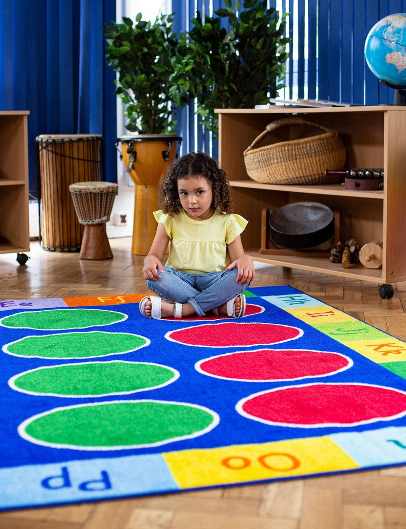 Rainbow™ ABC 3x2m Rectangle Carpet, Learning SPACE