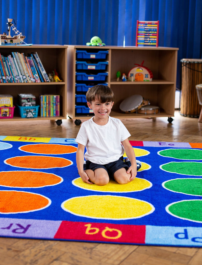 Rainbow™ ABC 3x2m Rectangle Carpet, Learning SPACE