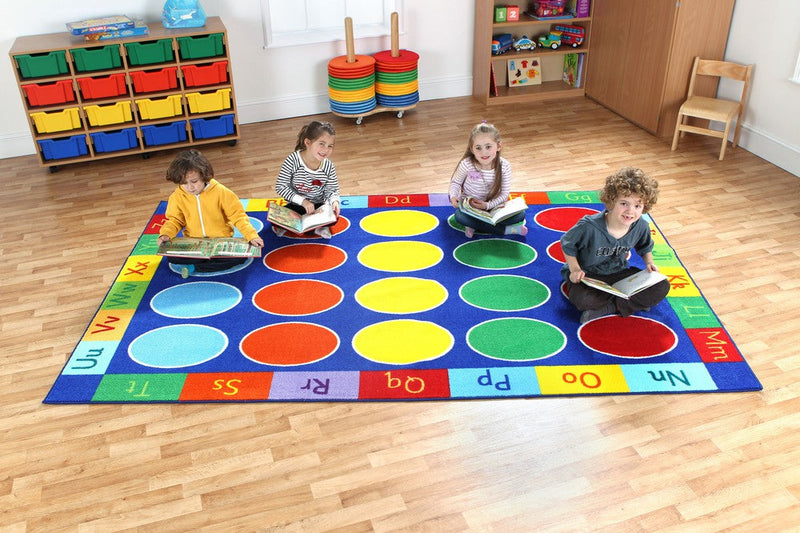 Rainbow™ ABC 3x2m Rectangle Carpet, Learning SPACE