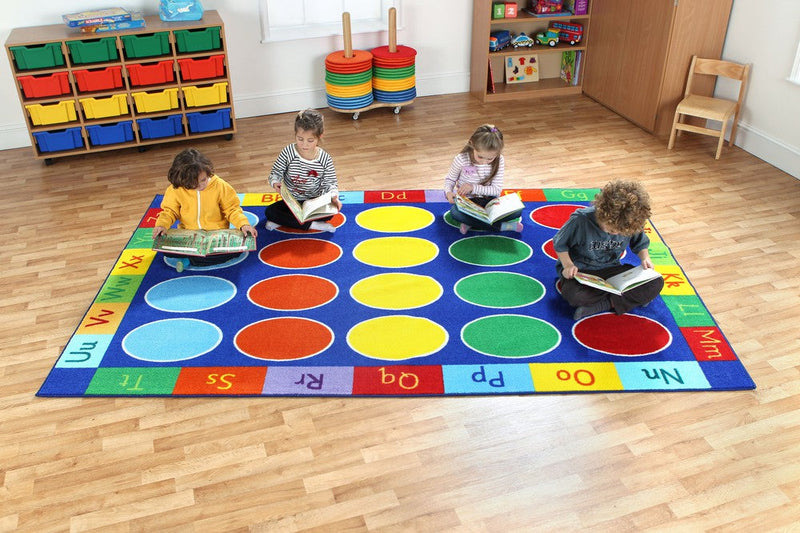 Rainbow™ ABC 3x2m Rectangle Carpet, Learning SPACE