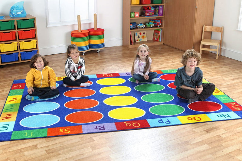 Rainbow™ ABC 3x2m Rectangle Carpet, Learning SPACE